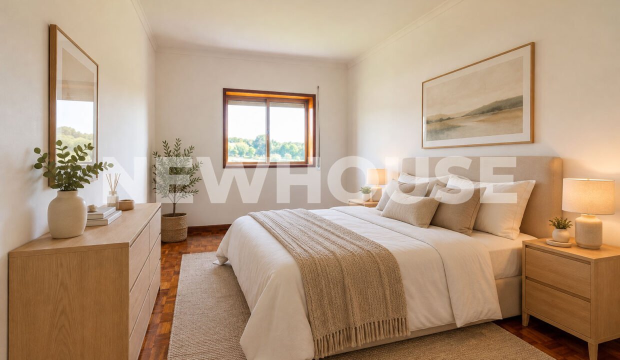 Quarto Minimalista com Luz Natural